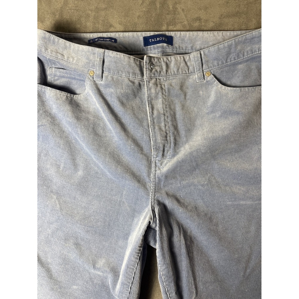 Talbots Purple Corduroy Pants Light Blue Size 16